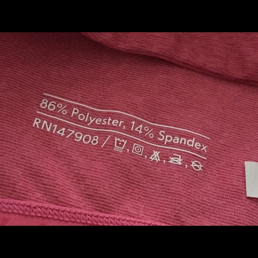 Outdoor Voices Athena Crop Top Tank Bra Flamingo